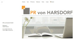 Desktop Screenshot of pr-vonharsdorf.de